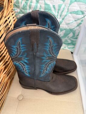 Roper Little Kids Tan Interior Leather Boots